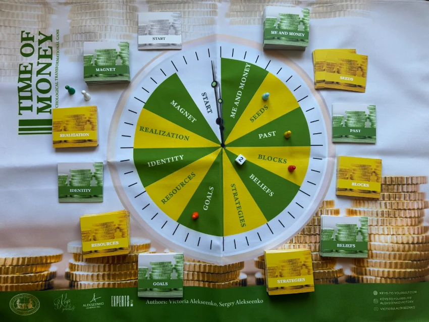 Money Time — game board with decks and manual