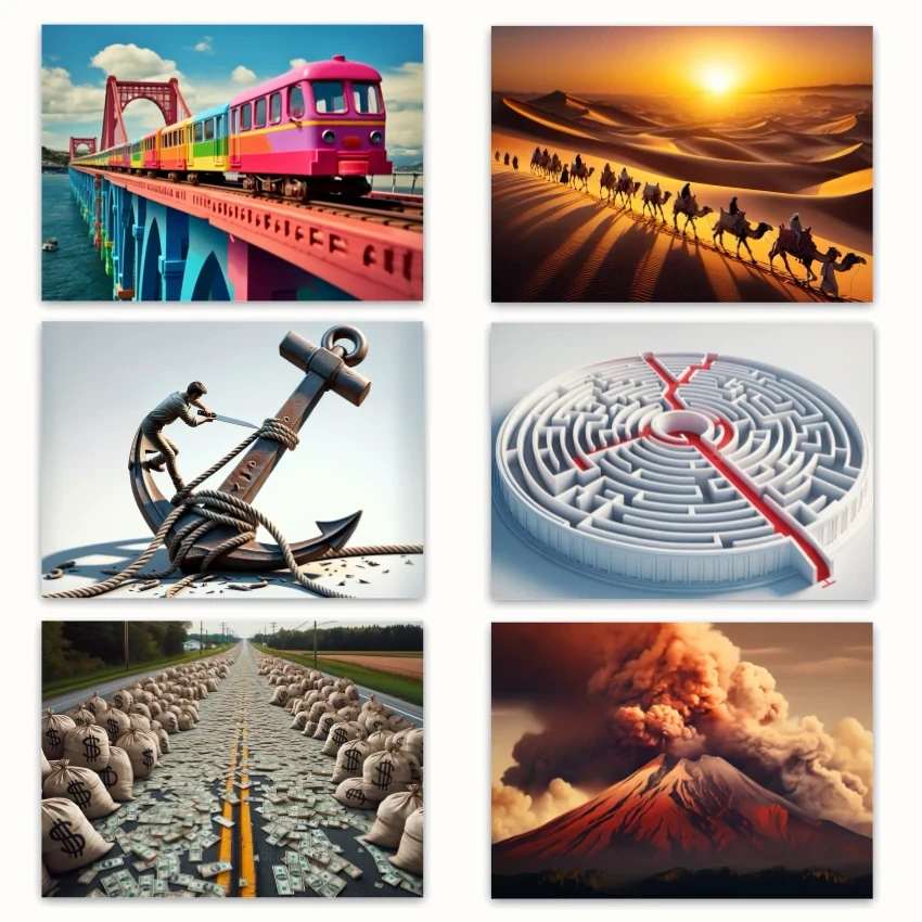 Metaphorical associative cards “Paths to the Goal” — sample cards, 3