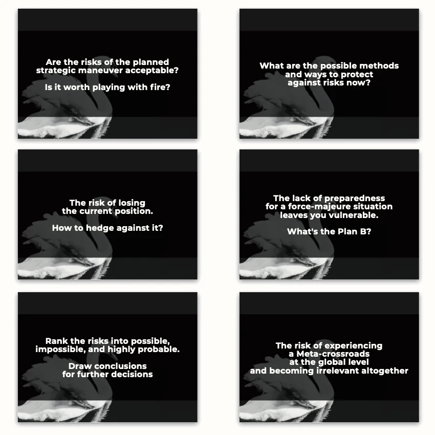 Metaphorical associative cards “Business Forecasts, Trends & Risks” — sample cards, 1