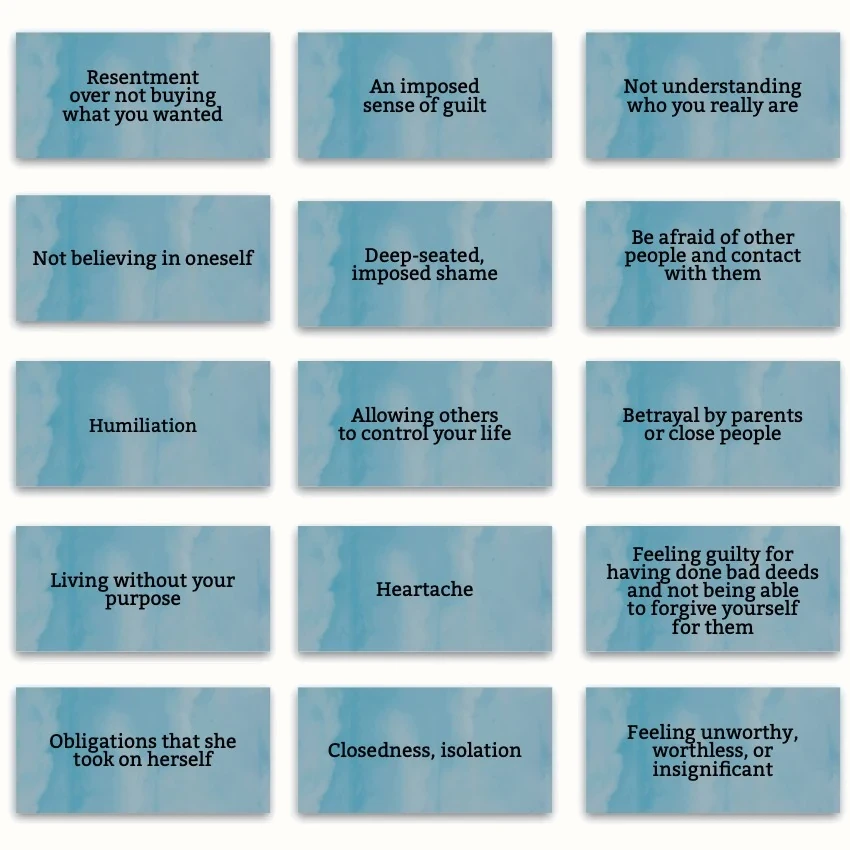 Metaphorical associative cards “Anchors of the Past” — sample cards, 4