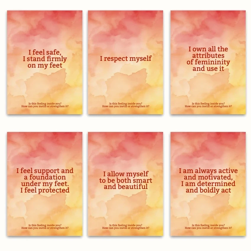 Metaphorical associative cards “Inner Girl Beliefs Part 1 — 