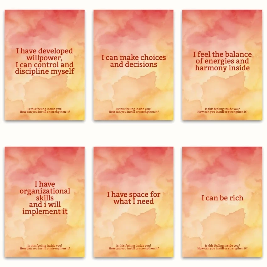 Metaphorical associative cards “Inner Girl Beliefs Part 1 — 