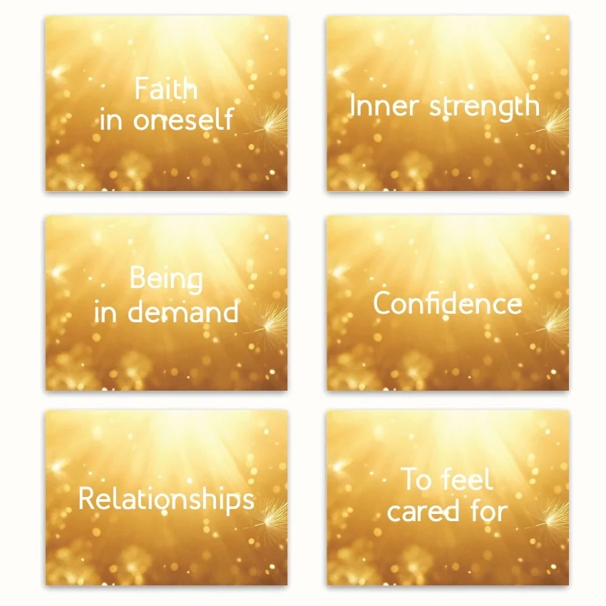 Metaphorical associative cards “My Needs” — sample cards, 2