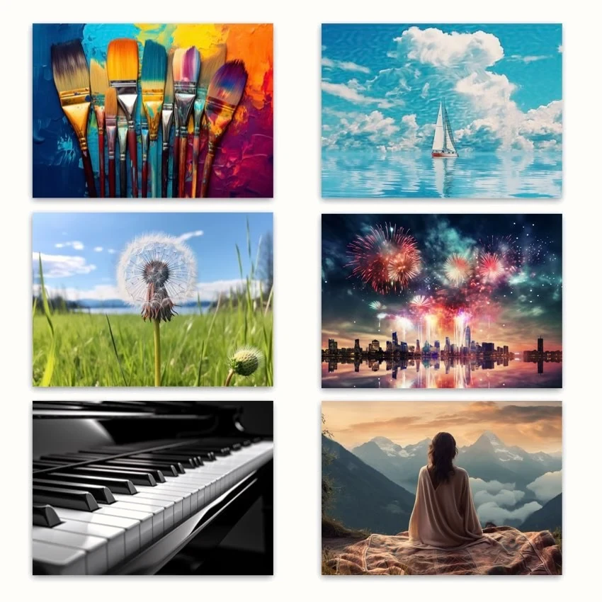 Metaphorical associative cards “Freedom” — sample cards, 1