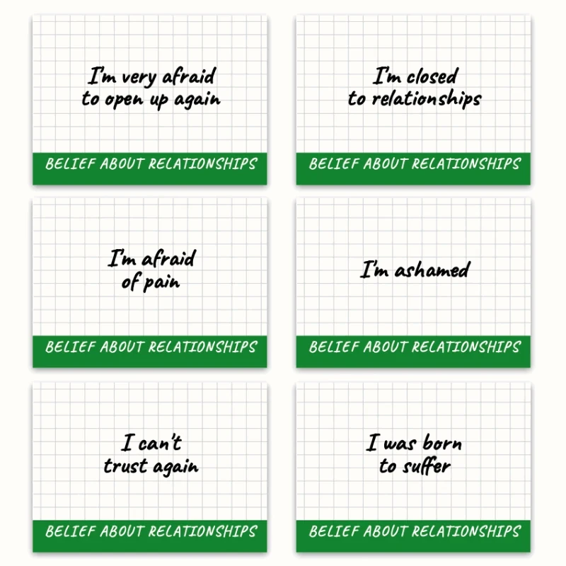 Metaphorical associative cards “Limiting Beliefs” — sample cards, 2