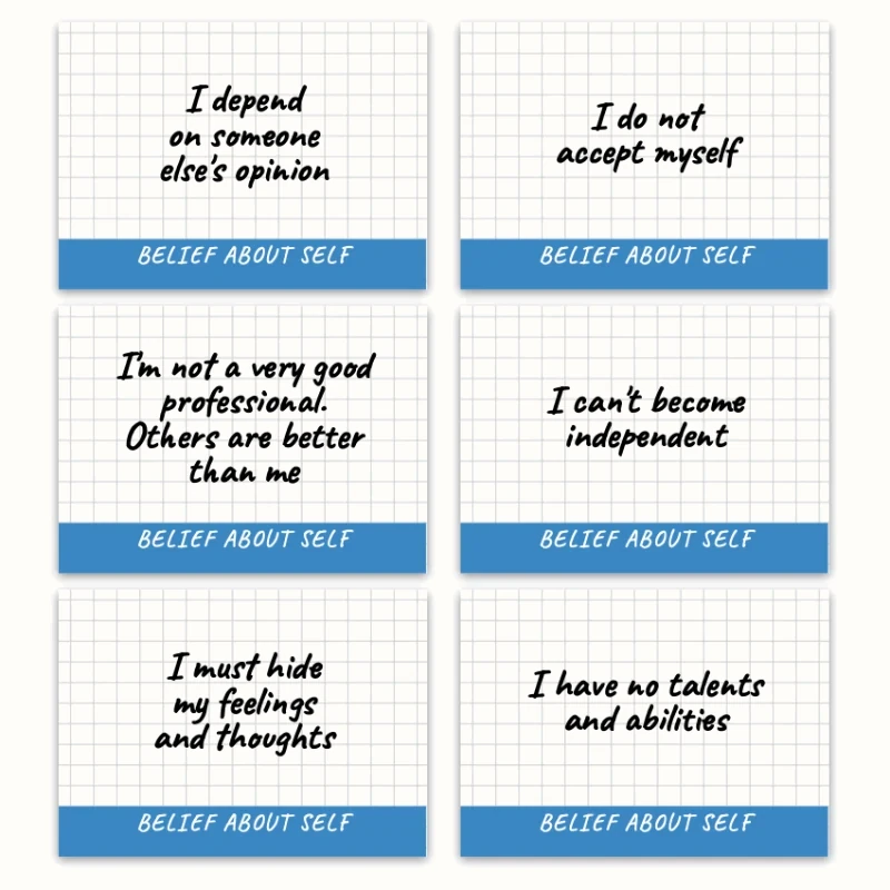 Metaphorical associative cards “Limiting Beliefs” — sample cards, 4
