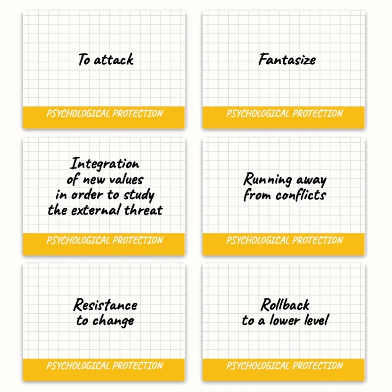 Metaphorical associative cards “Complexes & Psychological Defenses” — sample cards, 1