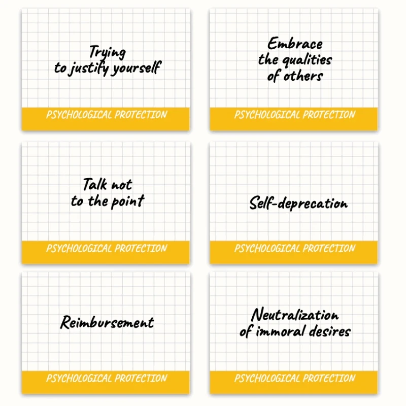 Metaphorical associative cards “Complexes & Psychological Defenses” — sample cards, 2