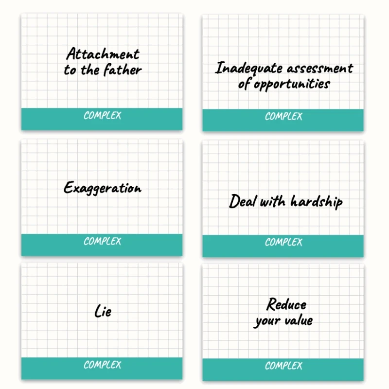 Metaphorical associative cards “Complexes & Psychological Defenses” — sample cards, 3