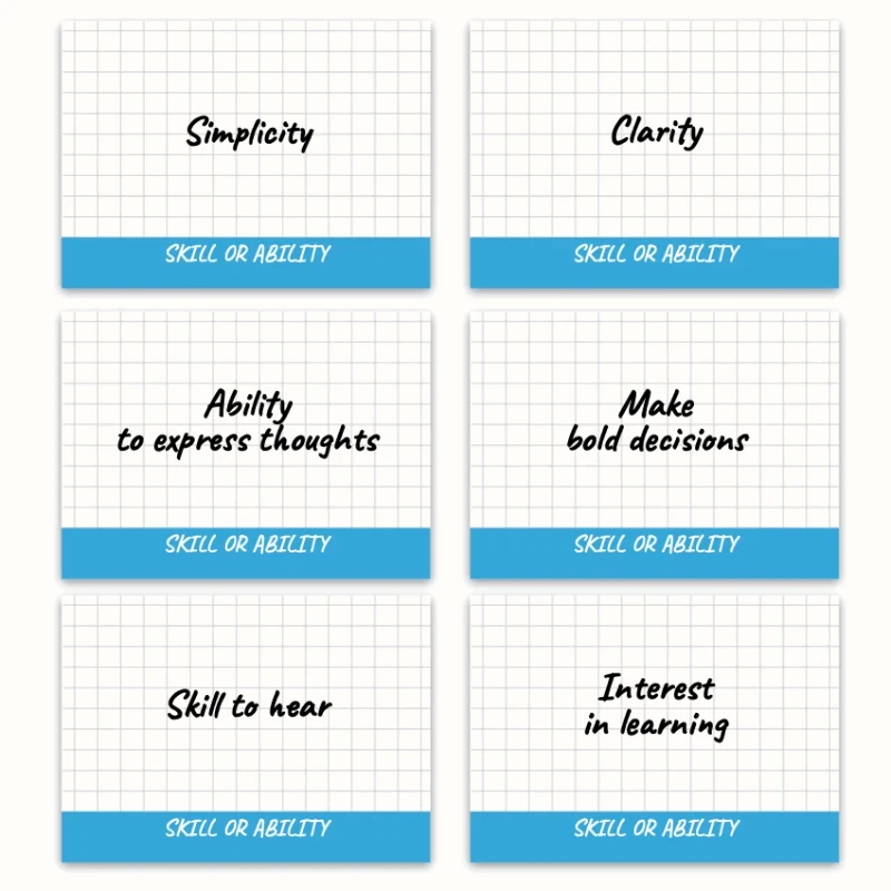 Metaphorical associative cards “Skills & Abilities” — sample cards, 3