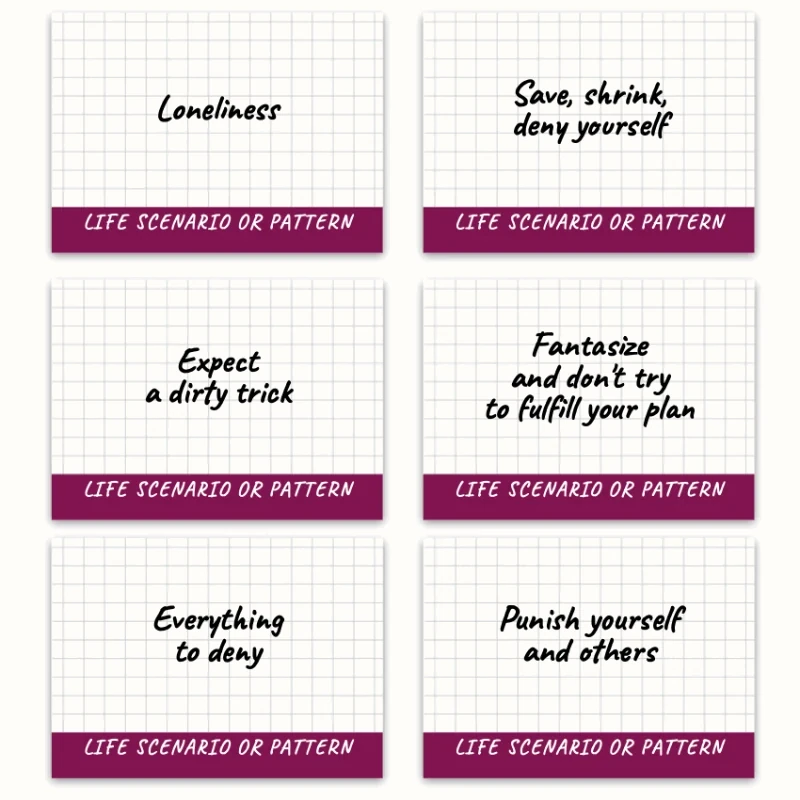 Metaphorical associative cards “Life Scenarios, Patterns & Attitudes” — sample cards, 1