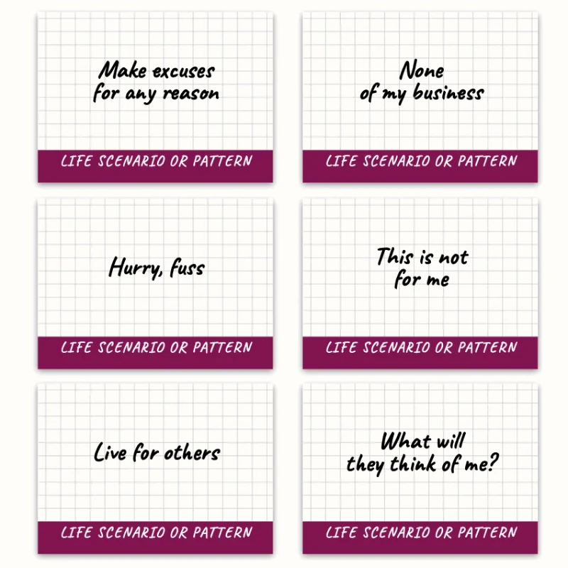 Metaphorical associative cards “Life Scenarios, Patterns & Attitudes” — sample cards, 2