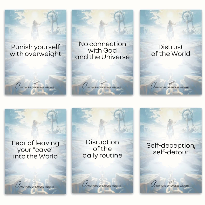 Anchors of Excess Weight — sample cards