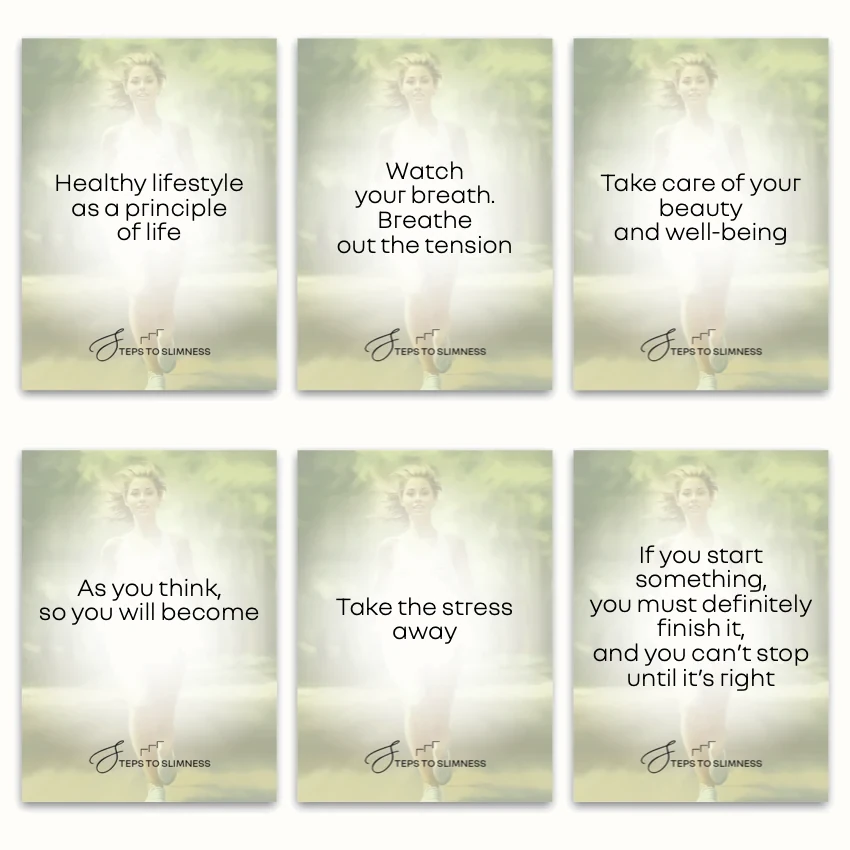 Steps to Slimness — sample cards